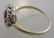 Yellow Gold Burma Ruby & Diamond Cluster Ring - 2