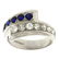 Art Deco Platinum Sapphire & Diamond Ring