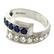 Art Deco Platinum Sapphire & Diamond Ring - 2