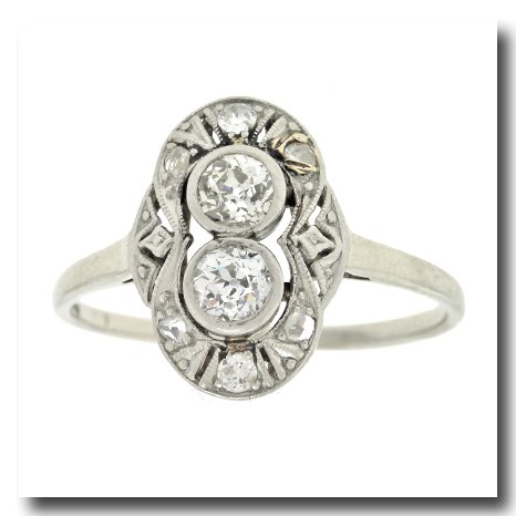 Art Deco Diamond Ring 14k (1 of 3)