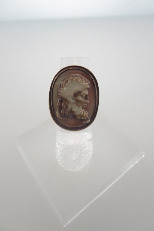 Sardonyx Cameo Ring, Greek Deity, c. 1870 (1 of 5)