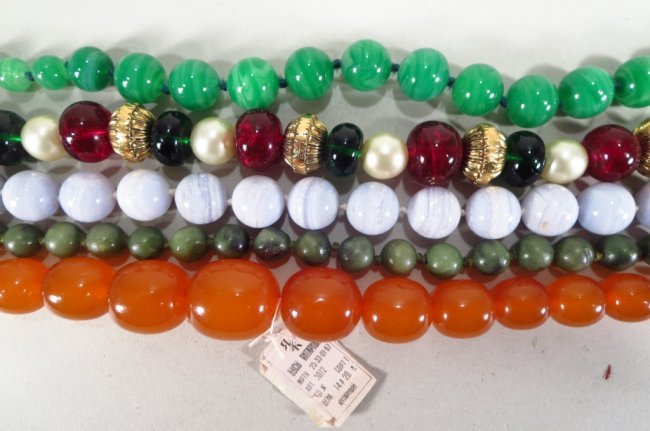 5 Bead Necklaces, Including Amber (1 of 3)
