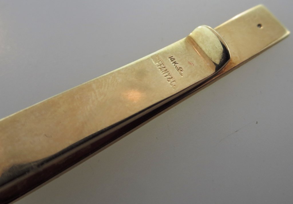 Tiffany & Co 14K Pinstripe Tiebar, c. 1950's (1 of 5)
