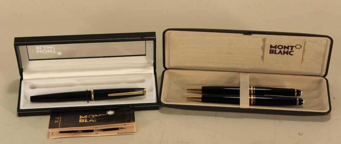 Two Mont Blanc Ball Point Pens & Fountain Pen (1 of 6)