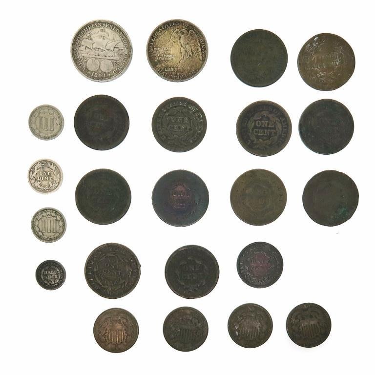 (22) 19th C.  American Coins + (1) 20th C. Coin (1 of 4)