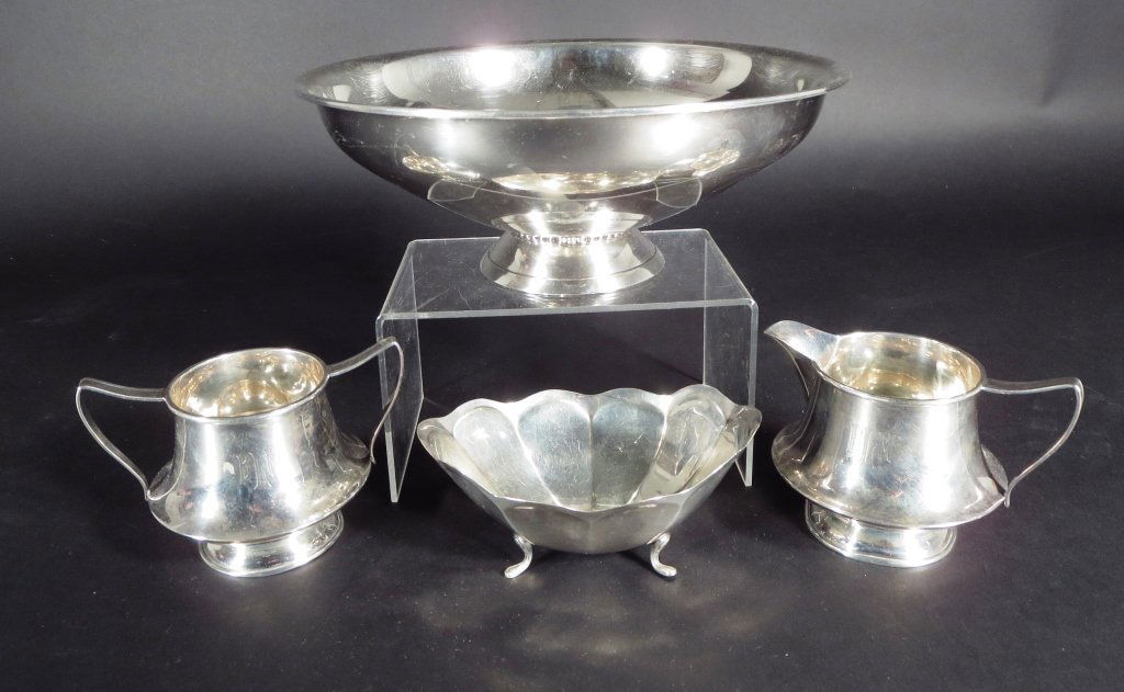 Four Sterling Silver Table Articles, Am, 20th C (1 of 7)
