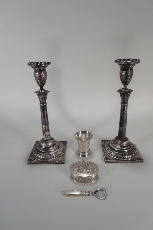 Five Pieces of Continental Silver 18/19th C (1 of 7)