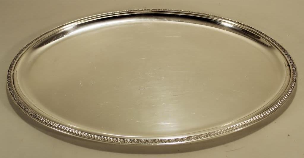 Italian Buccellati .800 Silver Oval Tray 20th C (1 of 6)