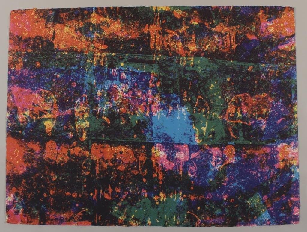 Winston Branch, St Lucia-UK, b. 1947, Print: Winston Branch, St Lucia-UK, b. 1947, Color Print, dated, signed, inscribed, A.P.(SBAR2025) {TC} Measurements: 30 x 22 1/2, unframed Condition: very minor issues