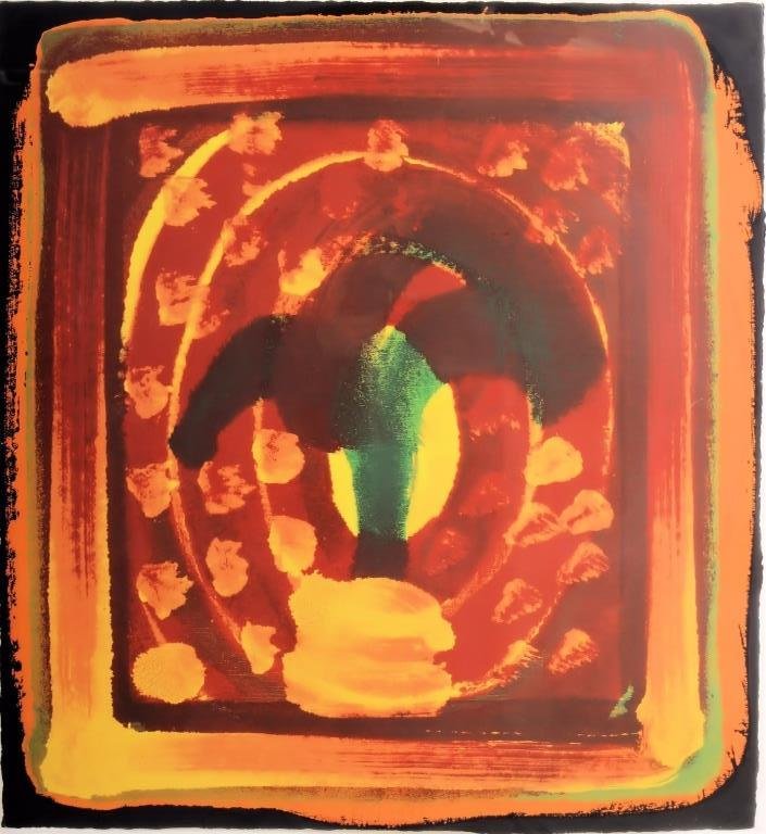 Howard Hodgkin, b. 1932, Still Life, Screenprint: Howard Hodgkin, b. 1932, Still Life, Screenprint on Heavy Wove Arches Paper, signed "HH" and dated "1980" in pencil lower center and numbered 85/100 in pencil lower left corner(ROXY1506) {WT} Measurem