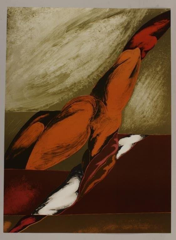 Mario Toral, Chilean, b. 1934, "Abstract 5", Litho: Mario Toral, Chilean, b. 1934, "Abstract 5", lithograph, signed lower right and dated '80, AP lower left.(KOVN1092) {WK} Measurements: 29 1/2 x 21 1/2 Condition: In good condition.