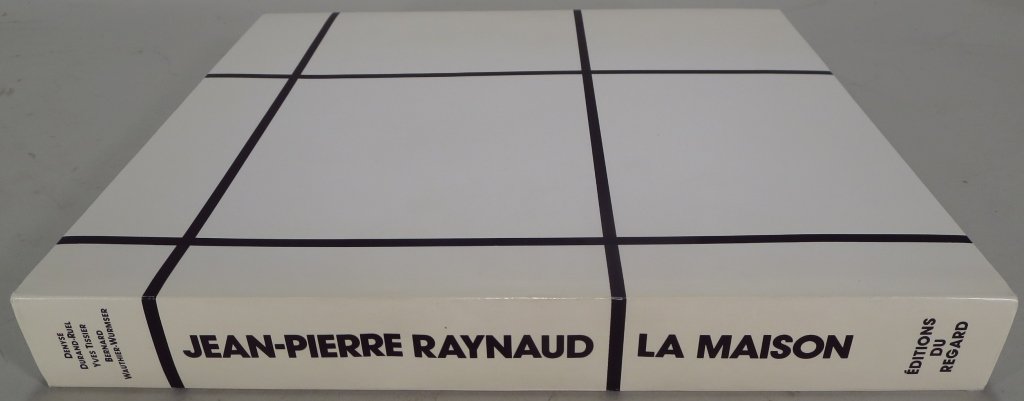 Jan-Pierre Raynaud "La Maison 1969-1987" signed.: Artist signed book, Jean-Pierre Raynaud, Frnech, born 1939. "La Maison 1969-1987" published 1988.(SBAR2307) {PR} Measurements: 13" x 11 5/8" Condition: Book good, wear to case.