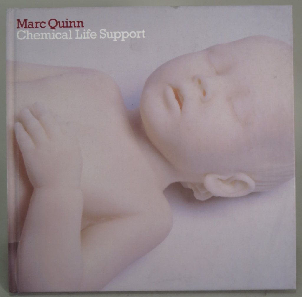 Marc Quinn, Artist Signed Book: Artist signed book, Marc Quinn, British, born 1964. "Chemical Life Support" published London 2005.(SBAR2309) {PR} Measurements: 9.75" x 9.75" Condition: Dent in top edge of cover.