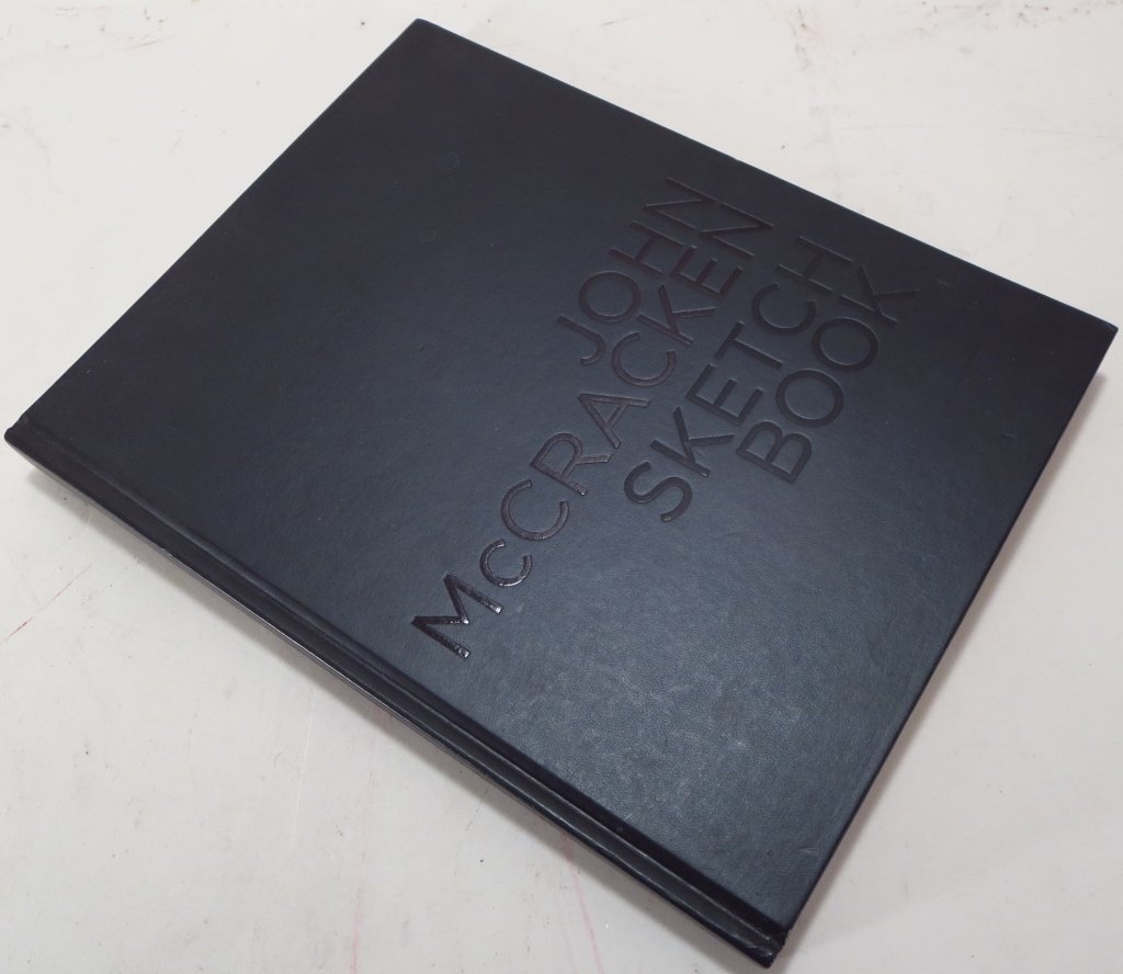 Artist Signed Book, John MCracken, American.: Artist signed book, John McCracken. American, born 1934, died 2011. "Sketch Book" published 2008.(SBAR2306) {PR} Measurements: 14.25" x 11.25" Condition: Good.