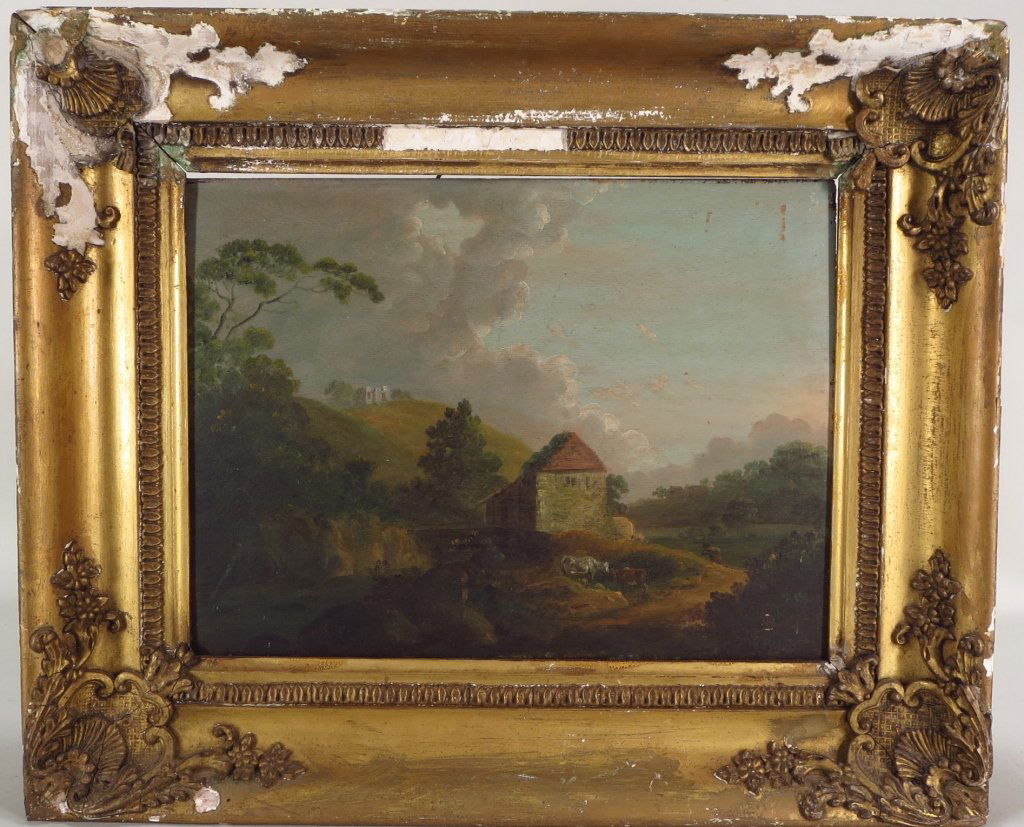 Pair of Landscape Paintings, O/B, 190th C. (1 of 10)