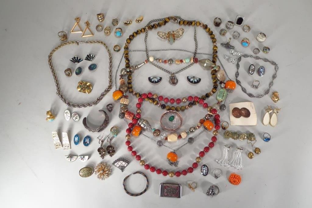 Group of Ethnic and Costume Jewelry, 20th C. (1 of 4)