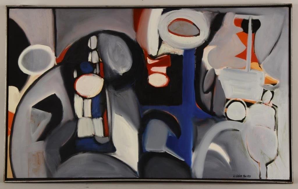 Arnold Weber, Shades of Gray, O/C (1 of 3)