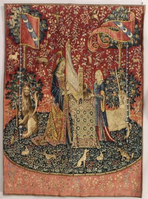 Unicorn Tapestry, 20th C., Made in France (1 of 7)