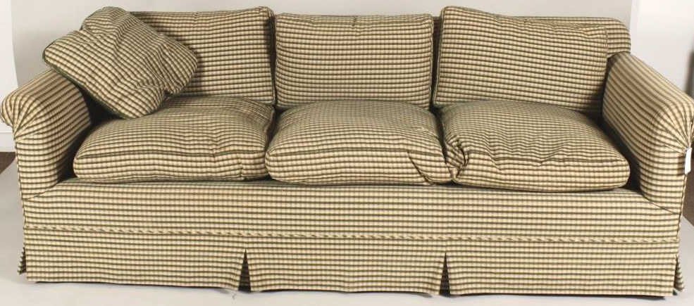 Upholstered Roll Arm Sofa,20th,down cushion (1 of 3)