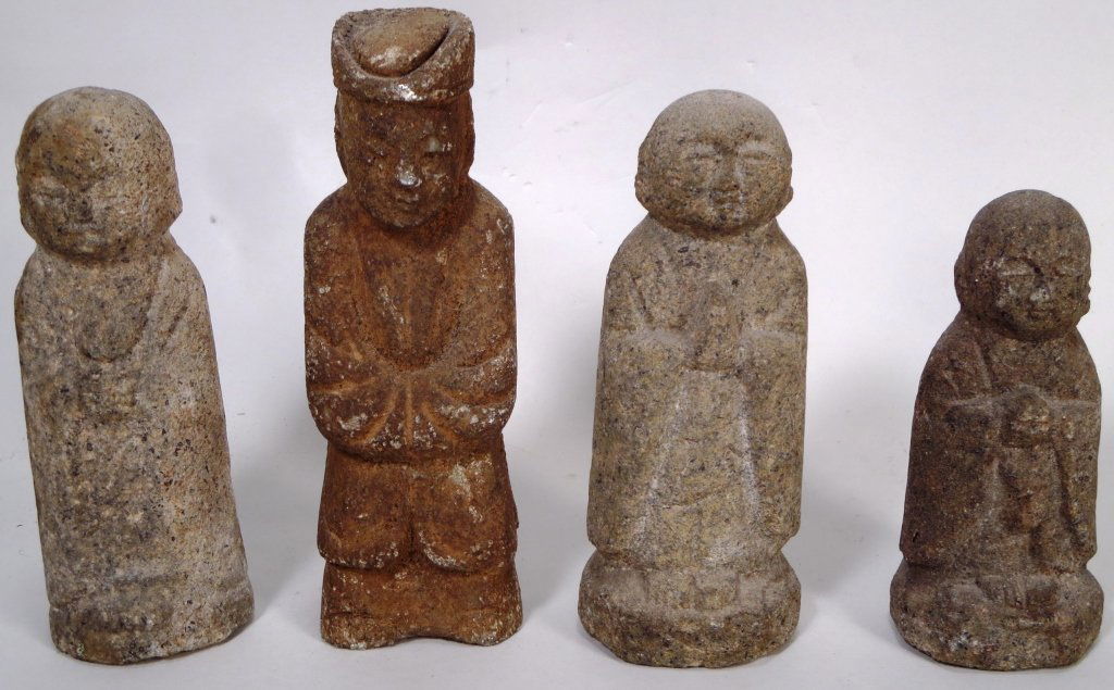 Four Chinese Archaic Style Stone Figures (1 of 7)