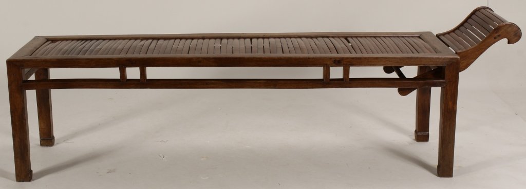 Chinese Bench with Removable Headrest. (1 of 7)