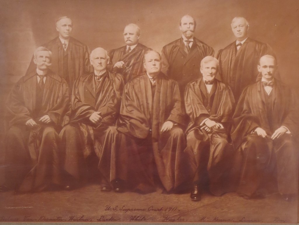 Benerd Clinedinst Photo of Supreme Court, 1911: Barnett M. Clinedinst Jr. (1862-1953), Photo of Supreme Court, 1911. Justices each identified by name. Note:Clinedinst photographed innumerable notables in government, the military, and society, inclu