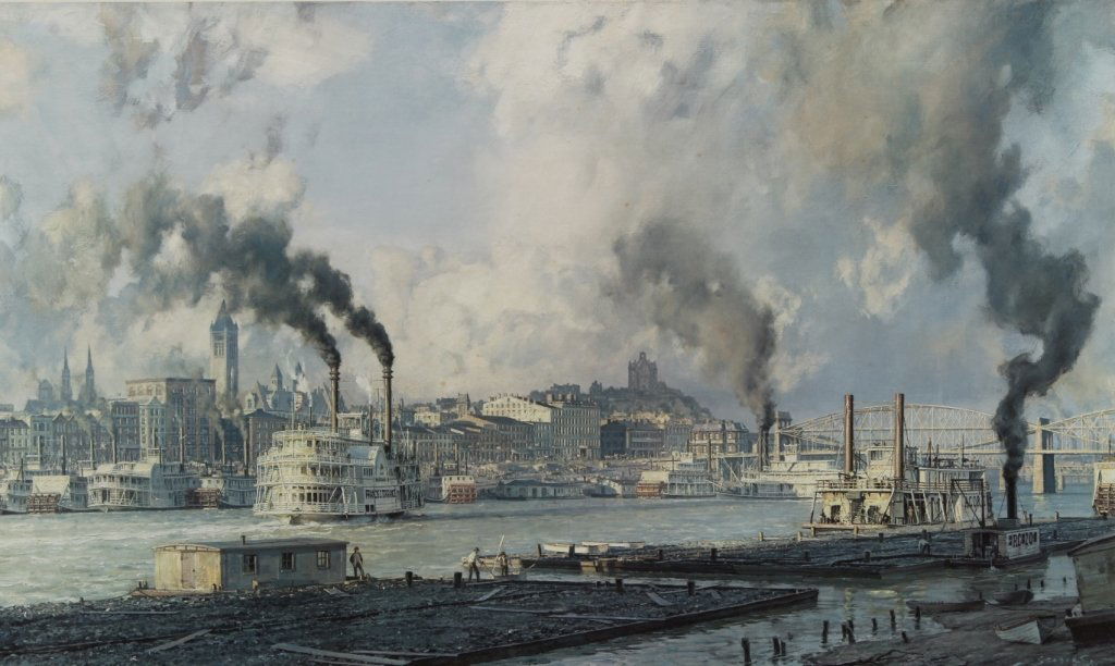 John Stobart Print,  Pittsburgh, 1900, pencil sgd (1 of 7)