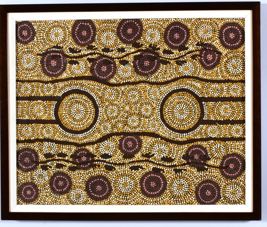 Malcolm Maloney Jagamarra,Austr., Tribal Dot,o/cb (1 of 5)