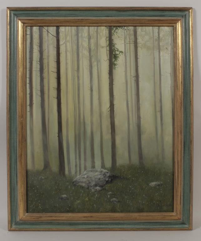 Barbara Smith, American, 20th C., Forest, o/c (1 of 6)