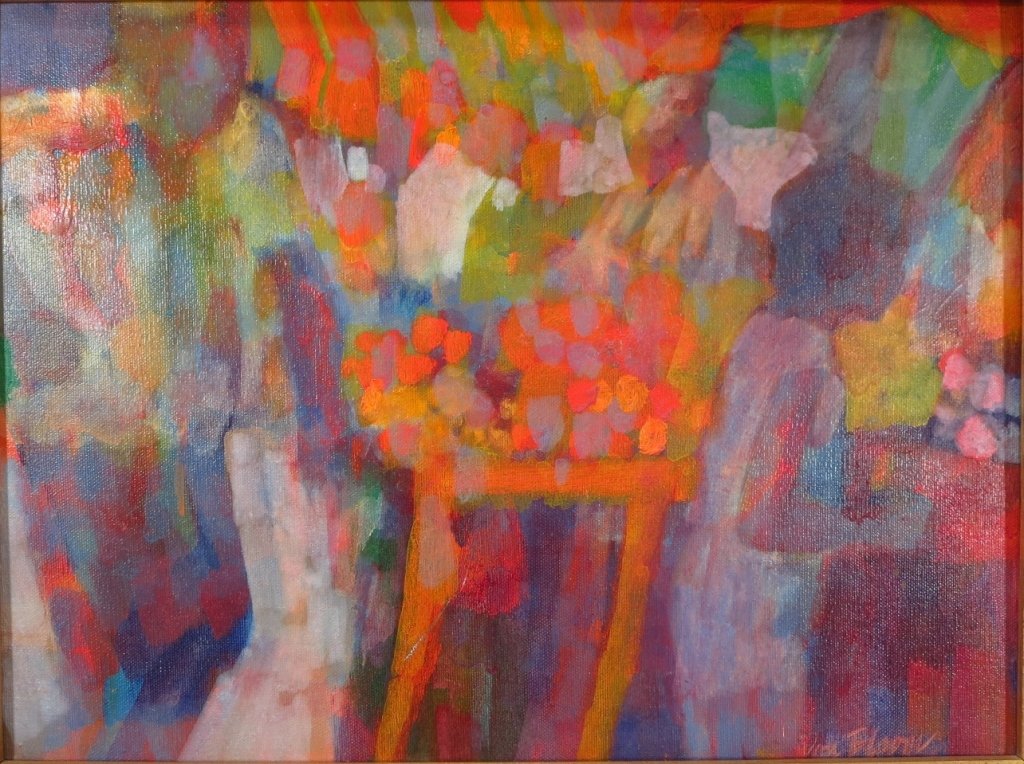 Dan Bloom,Street Vendor & Street Scene,o/c (1 of 9)