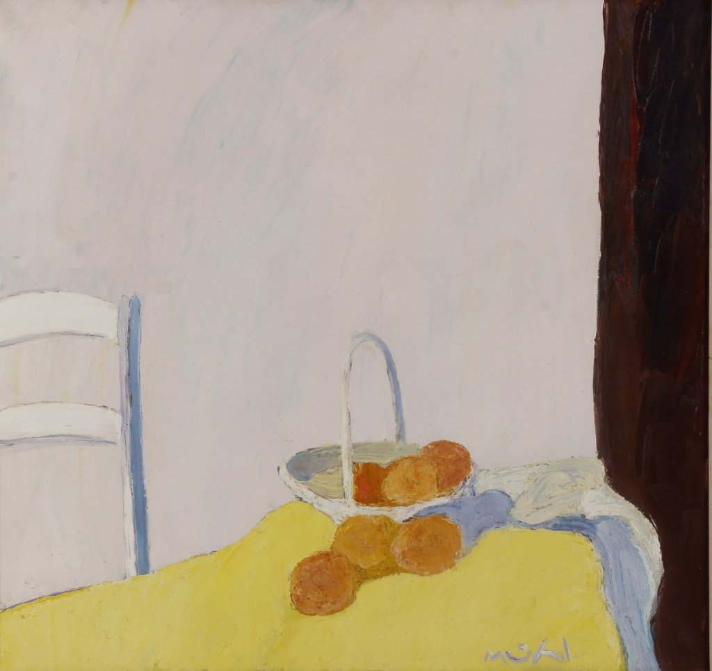 Roger Muhl, Fr., 1929-2008, "Les Oranges", O/C (1 of 7)