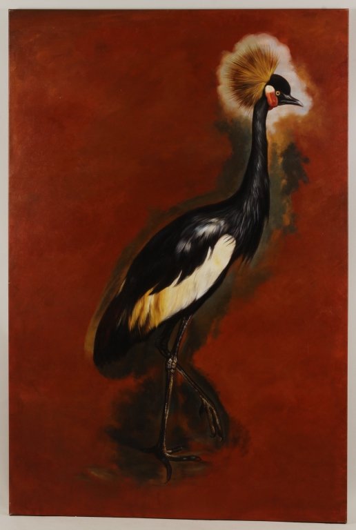 Life Size Portrait of Emu, o/c: Life Size Portrait of Emu, o/c. Unsigned, undated.(VONS5303)(PR).Property Title: Property from Dutch Touch Art Company Dutch Touch was founded in 2000 by a Dutch national, providing a "mixture of orig