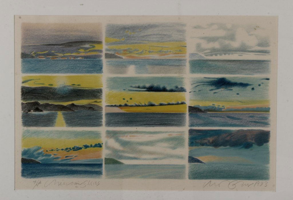 Milton Glaser, Am., b. 1929, Landscape, litho, sgd (1 of 7)