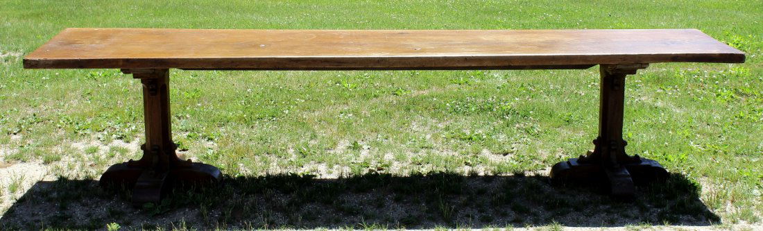 Walnut & Oak Refectory Table, Low Countries, 17th (1 of 10)