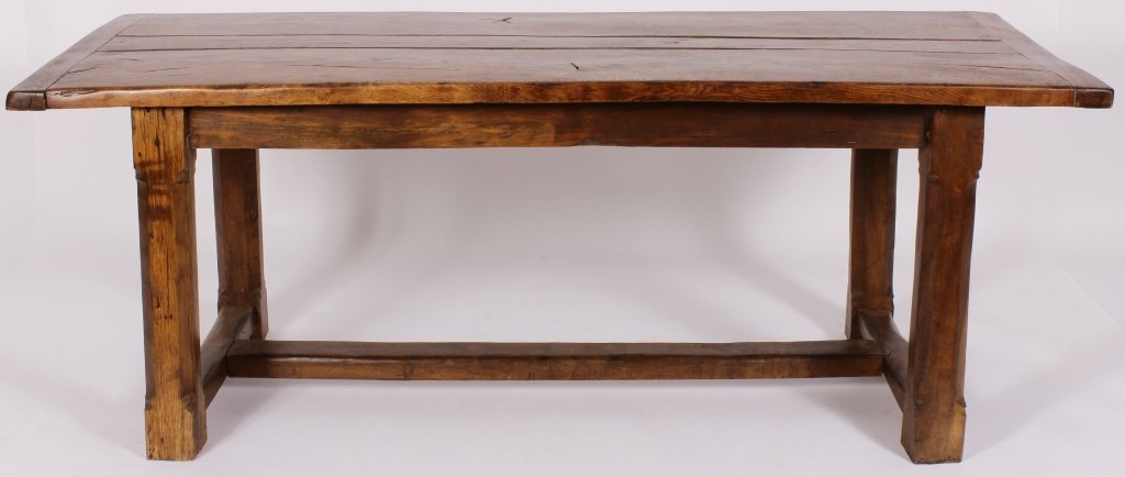 English Oak Refectory Table, 18th c. Boards (1 of 7)