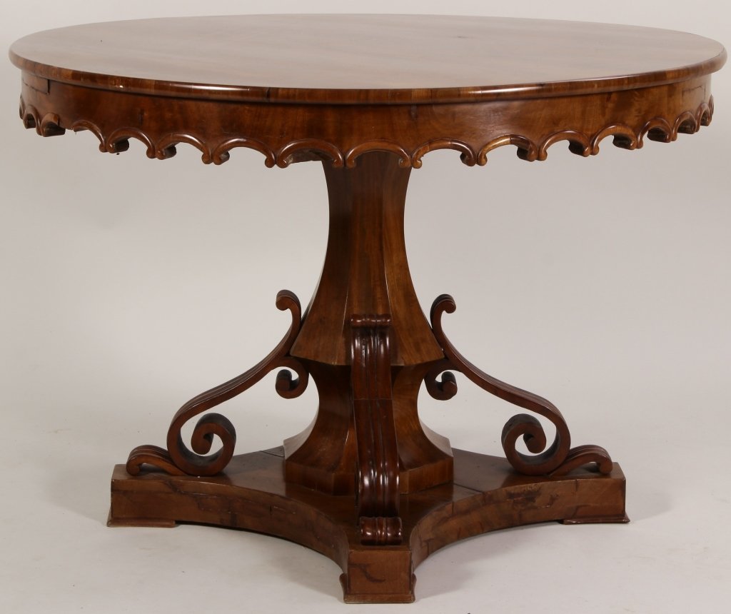 Louis Philippe Mahogany Center Table, c. 1830 (1 of 6)