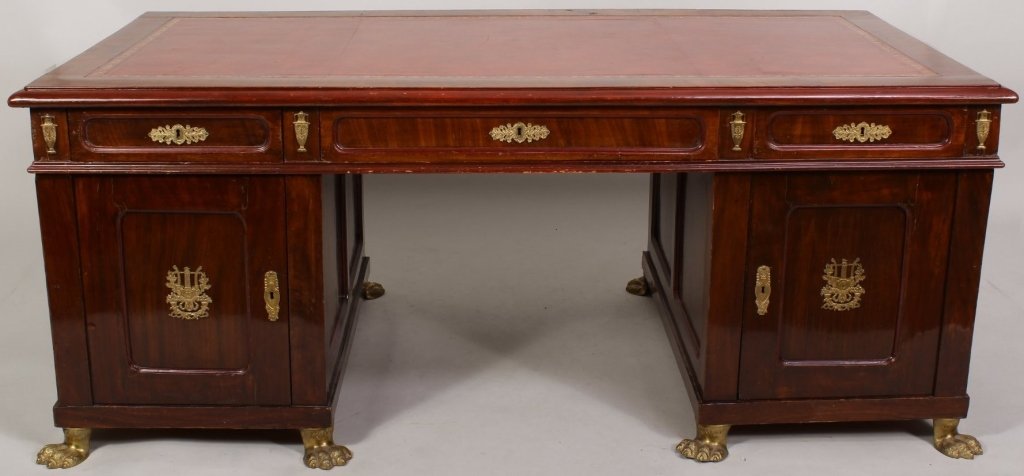 Russian Bureau Plat 19th c Mahogany (1 of 5)