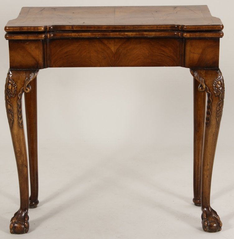 Lift Top Walnut Games Table