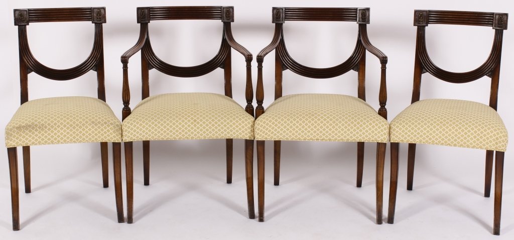 Four Regency Mahogany Dining Chairs (1 of 6)