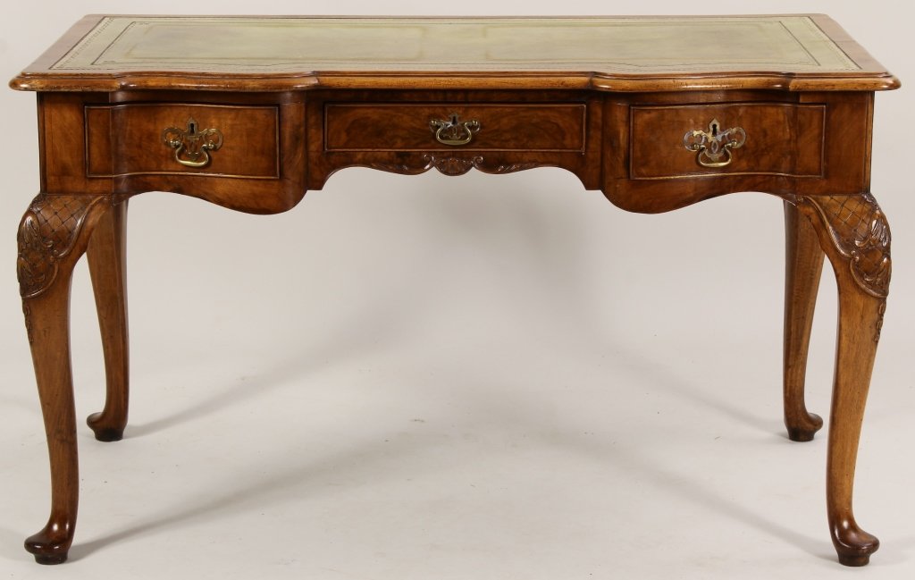Queen Anne Style Mahogany Desk (1 of 7)
