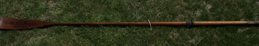 Yale'sHenley-Regatta Wood Copper Rowing Oar, dated 1896 (1 of 6)