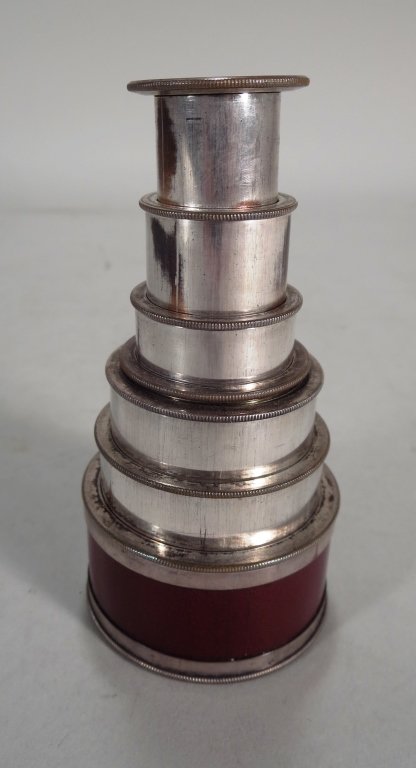 Georgian Miniature Telescope, Leather Case. (1 of 4)