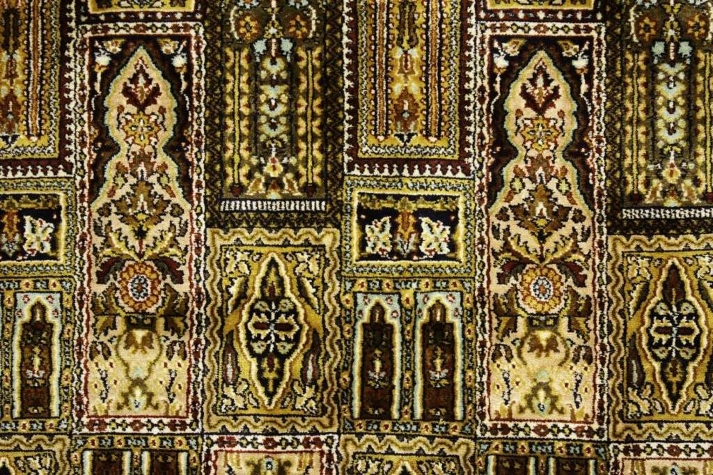 Silk Carpet; Rectangles Containing Various Designs (1 of 7)