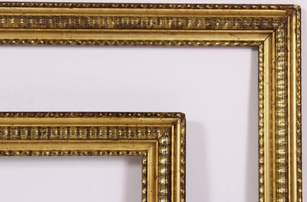 Pair of Large Giltwood Ripple Frames, 19th c. (1 of 6)