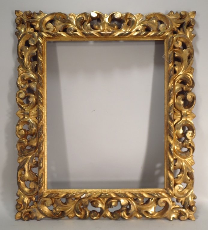 Italian Baroque-Style Carved & Gilt Openwork Frame (1 of 4)