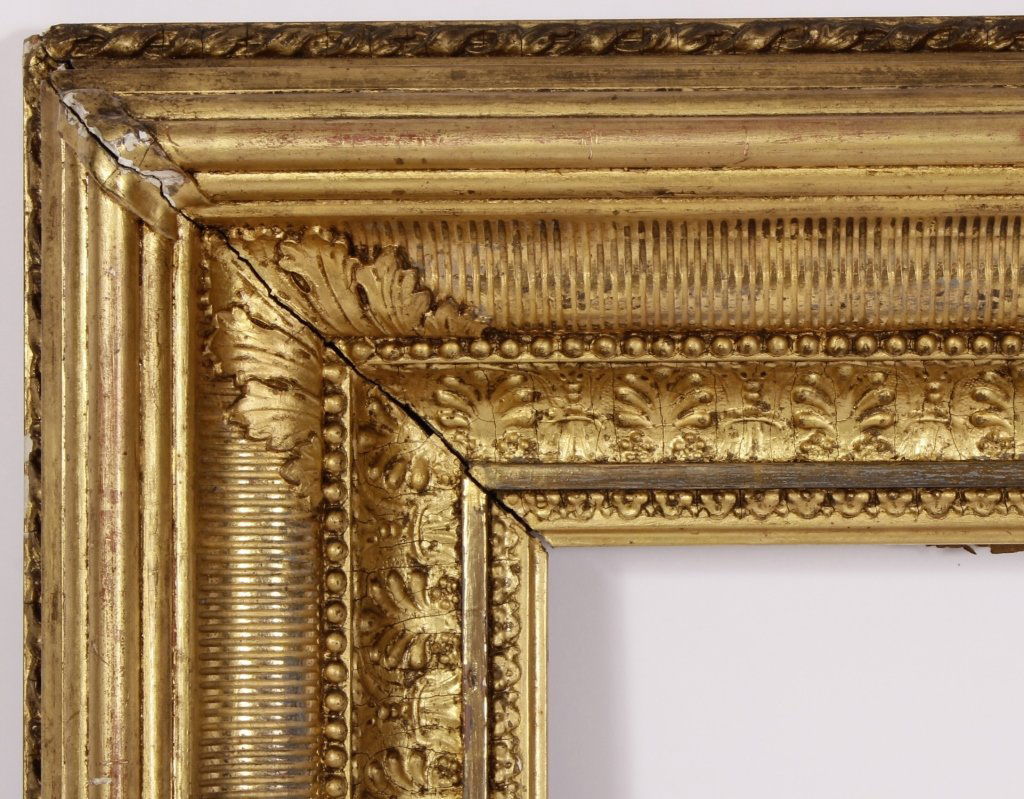 Large Giltwood Frame, Reeded Cove, 19th c. (1 of 7)