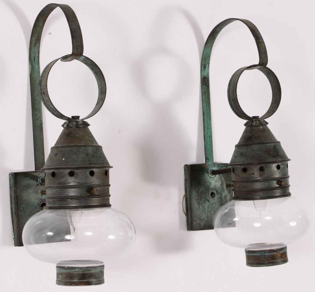 Pr Cape Cod Copper Sconces (1 of 6)