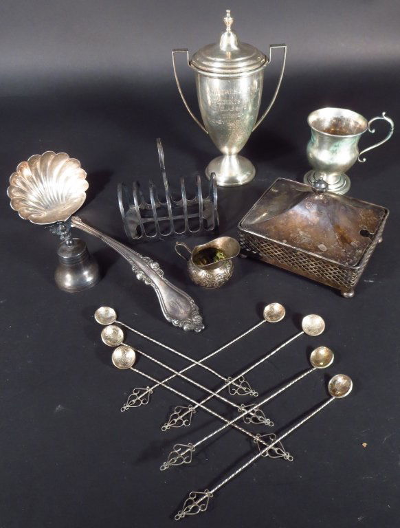 Lot of Silver Articles, Sterling, Coin, .800, .835 (1 of 8)