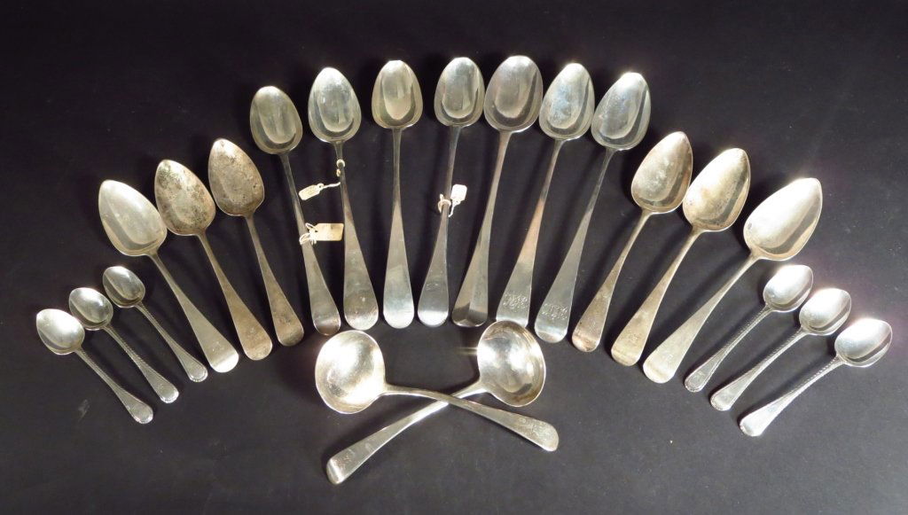 Georgian Sterling Silver Flatware 18th/19th cent. (1 of 8)