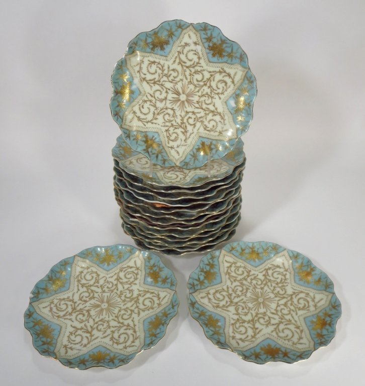 Austrian Ovington Bros. Dessert Plates,19th C. (1 of 4)